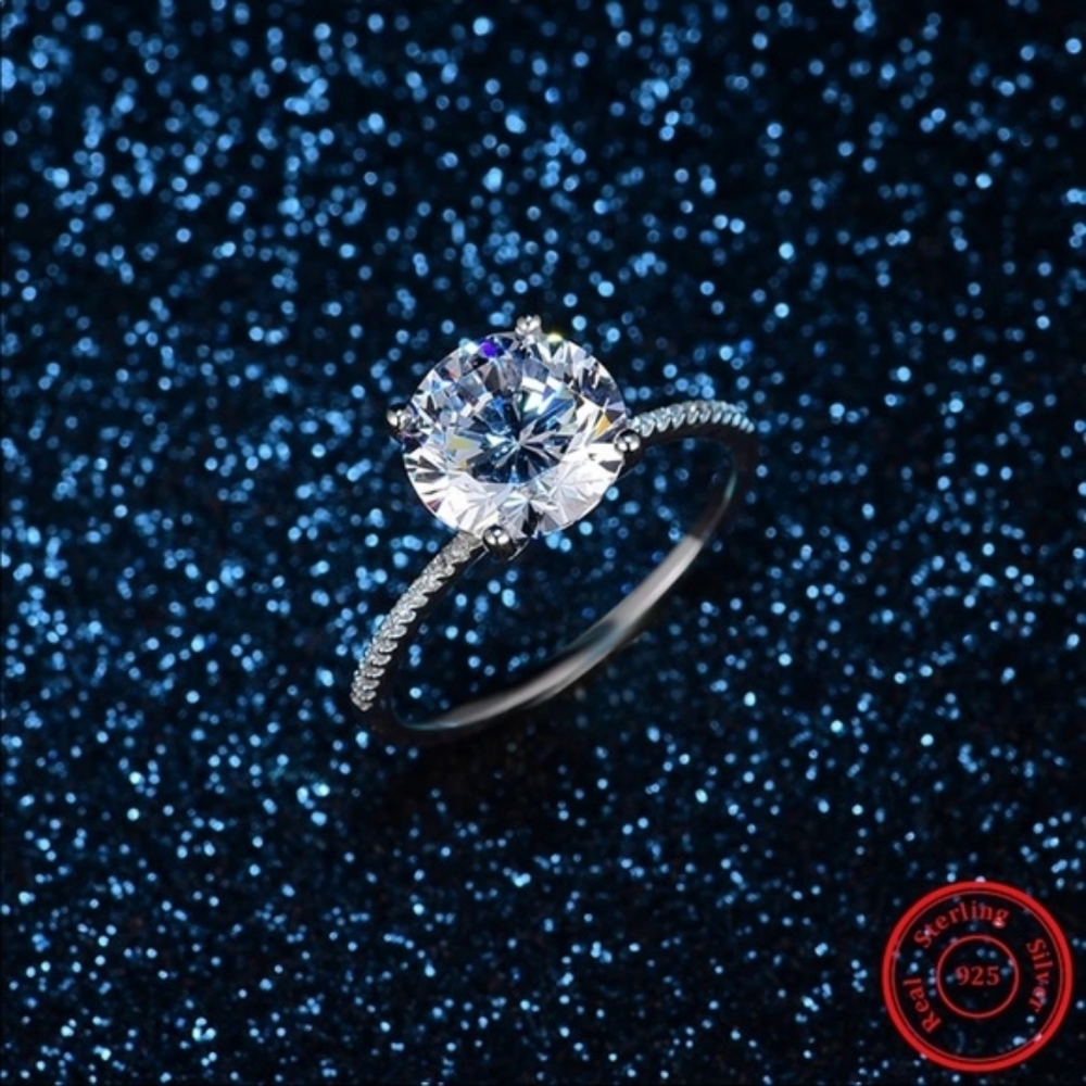 ♡New sterling silver 3ct white sapphire♡ - Picture 3 of 3